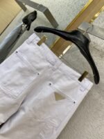 Prada Triangle Leather Label Denim Trousers 1 - 图片 8