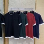 Prada Fake Double Layer Short Sleeve T-Shirt Navy