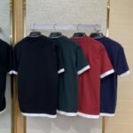 Prada Fake Double Layer Short Sleeve T-Shirt Black - 图片 2