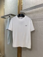 Prada Triangle Label Towel Short Sleeve T-Shirt White - 图片 5