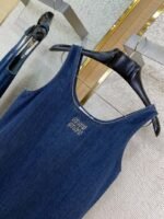 Miu Miu Logo Patchwork Denim Dress - 图片 6