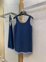 Miu Miu Logo Patchwork Denim Dress - 图片 7