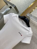 Miu Miu White Small Sailboat Gossip Slim Fit T-Shirt - 图片 6