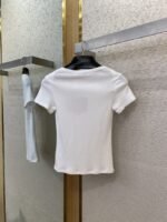 Miu Miu White Small Sailboat Gossip Slim Fit T-Shirt - 图片 7