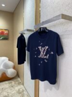 LV Sailboat Logo Embroidered Short Sleeve T-Shirt - 图片 3