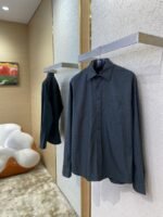 Balenciaga Check Cotton Long Sleeve Lapel Shirt - 图片 3