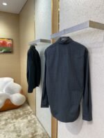 Balenciaga Check Cotton Long Sleeve Lapel Shirt - 图片 4