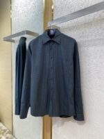 Balenciaga Check Cotton Long Sleeve Lapel Shirt - 图片 5