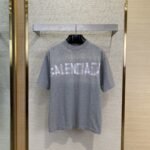 Balenciaga Mylar Tape Print Short Sleeve T-Shirt