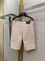 Dior Logo Embroidered Striped Shorts Pink - 图片 7