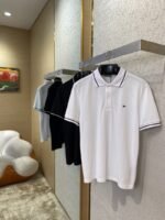 Dior Bee Logo Embroidered Polo Shirt White - 图片 3