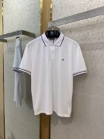 Dior Bee Logo Embroidered Polo Shirt White - 图片 5
