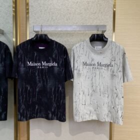 Maison Margiela Clashing Burnout Print Reversible Short Sleeve T-Shirt Black