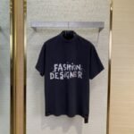 Balenciaga Pink Sand Gold Printed Aged Short Sleeve