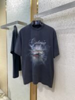 Balenciaga Grunya Small Town Washed Sail Short Sleeve T-Shirt - 图片 5