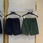 Fendi Letter Embroidered Straight Leg Nylon Shorts Green - 图片 2