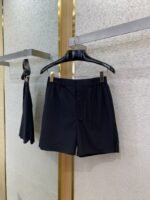 Fendi Letter Embroidered Straight Leg Nylon Shorts Black - 图片 5