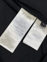 Fendi Letter Embroidered Straight Leg Nylon Shorts Black - 图片 9