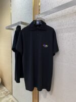 Balenciaga Rainbow Letter Embroidered Polo Shirt - 图片 6