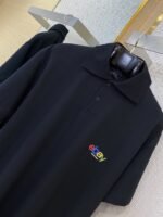 Balenciaga Rainbow Letter Embroidered Polo Shirt - 图片 7