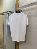 Gucci Green Rose 3D Embroidery Short Sleeve White - 图片 7