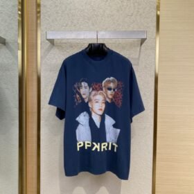 Balenciaga Portrait Worn-In Short-Sleeve T-Shirt
