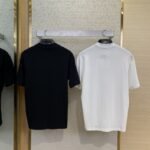 Prada Silicone Alphabet Medallion Short Sleeve T-Shirt White - 图片 2