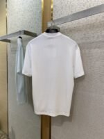 Prada Silicone Alphabet Medallion Short Sleeve T-Shirt White - 图片 7
