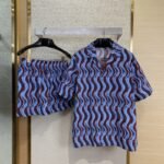 Gucci Wave Print Short Sleeve Shirt