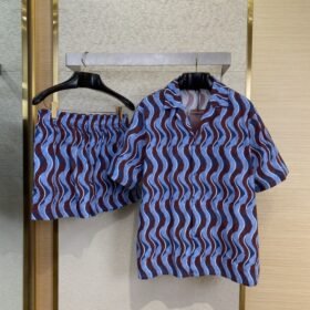 Gucci Wave Print Short Sleeve Shirt