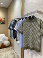Dior Knitted Jacquard Polo Shirt Black - 图片 3