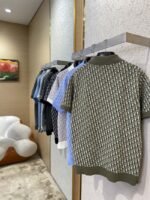 Dior Knitted Jacquard Polo Shirt Black - 图片 4