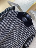 Dior Knitted Jacquard Polo Shirt Black - 图片 6