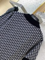 Dior Knitted Jacquard Polo Shirt Black - 图片 8