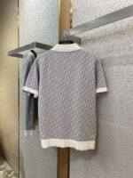Dior Knitted Jacquard Polo Shirt White - 图片 7