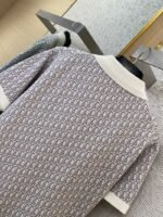 Dior Knitted Jacquard Polo Shirt White - 图片 8