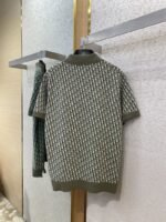 Dior Knitted Jacquard Polo Shirt Green - 图片 7