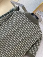 Dior Knitted Jacquard Polo Shirt Green - 图片 8
