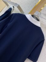 Miu Miu Colour Block Collar Beaded Short Sleeve Polo Shirt - 图片 8