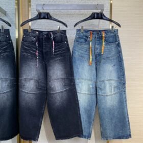 Balenciaga Fancy Drawstring Jeans Black