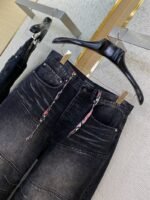 Balenciaga Fancy Drawstring Jeans Black - 图片 6