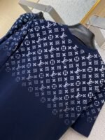 LV Classic Gradient Cotton Round Neck Short Sleeve Navy - 图片 8