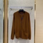 LV logo knitted cardigan jacket
