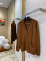 LV logo knitted cardigan jacket - 图片 3
