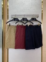 Gucci Jacquard Shorts Khaki