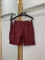 Gucci Jacquard Shorts Burgundy - 图片 6