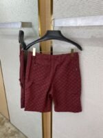 Gucci Jacquard Shorts Burgundy - 图片 8