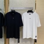 Fendi Hardware Hot Stamped Short Sleeve T-Shirt Black