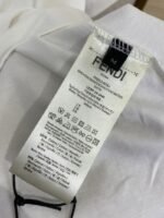 Fendi Hardware Hot Stamped Short Sleeve T-Shirt Black - 图片 9