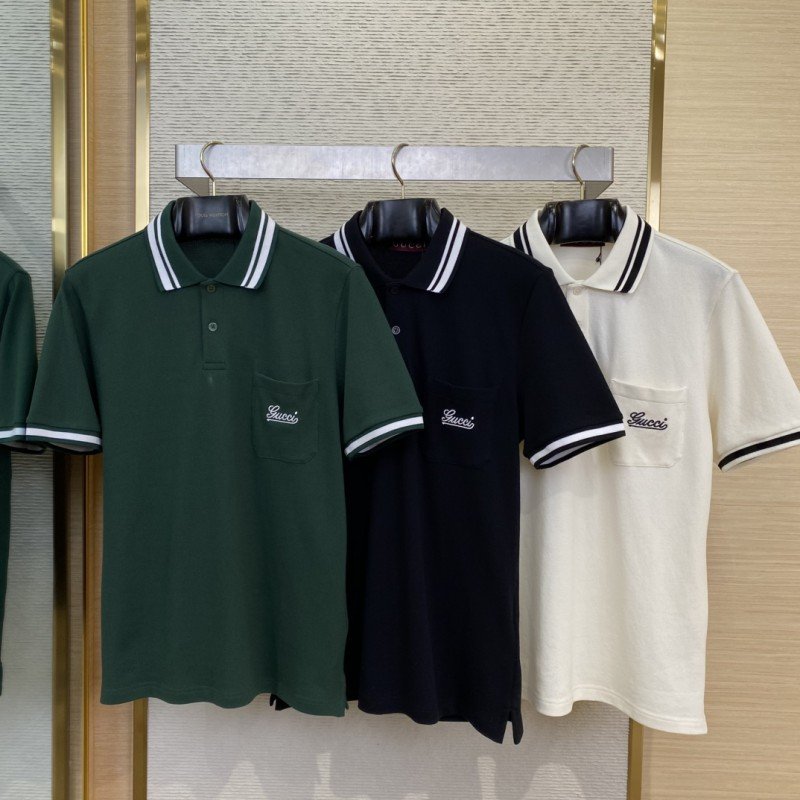 wsxc1747103086250_0-2.jpg Gucci Logo Embroidered Polo Shirt White - 图片 1